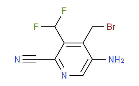 5-Amino-4-(bromomethyl)-2-cyano-3-(difluoromethyl)pyridine