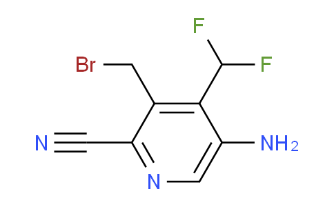 5-Amino-3-(bromomethyl)-2-cyano-4-(difluoromethyl)pyridine