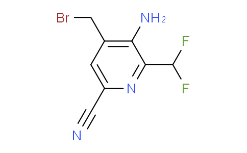 3-Amino-4-(bromomethyl)-6-cyano-2-(difluoromethyl)pyridine