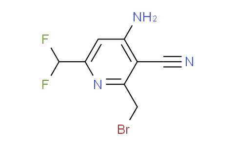 4-Amino-2-(bromomethyl)-3-cyano-6-(difluoromethyl)pyridine