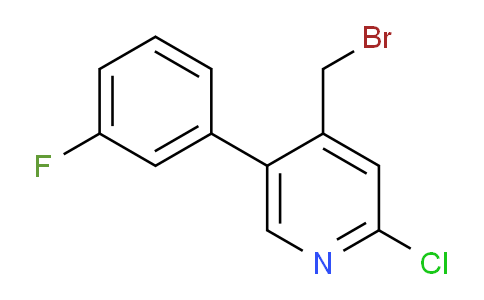 4-Bromomethyl-2-chloro-5-(3-fluorophenyl)pyridine
