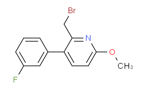2-Bromomethyl-3-(3-fluorophenyl)-6-methoxypyridine