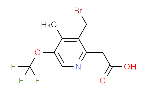 AM57110 | 1361712-98-2 | 3-(Bromomethyl)-4-methyl-5-(trifluoromethoxy)pyridine-2-acetic acid