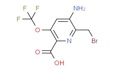 AM57186 | 1805989-84-7 | 3-Amino-2-(bromomethyl)-5-(trifluoromethoxy)pyridine-6-carboxylic acid