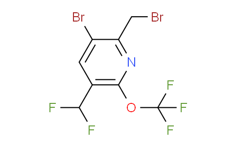 3-Bromo-2-(bromomethyl)-5-(difluoromethyl)-6-(trifluoromethoxy)pyridine