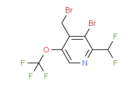 3-Bromo-4-(bromomethyl)-2-(difluoromethyl)-5-(trifluoromethoxy)pyridine