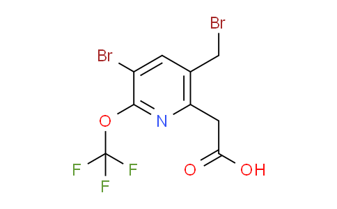 3-Bromo-5-(bromomethyl)-2-(trifluoromethoxy)pyridine-6-acetic acid