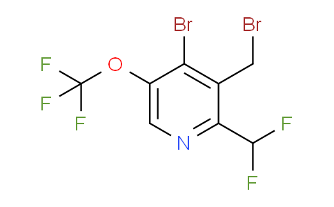 4-Bromo-3-(bromomethyl)-2-(difluoromethyl)-5-(trifluoromethoxy)pyridine