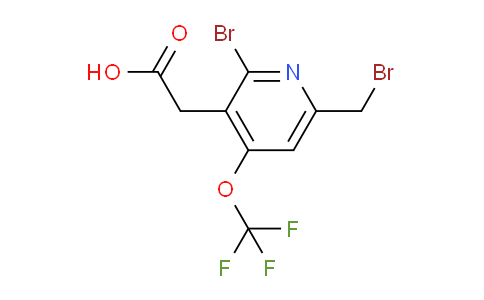 2-Bromo-6-(bromomethyl)-4-(trifluoromethoxy)pyridine-3-acetic acid