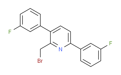 3,6-Bis(3-fluorophenyl)-2-(bromomethyl)pyridine