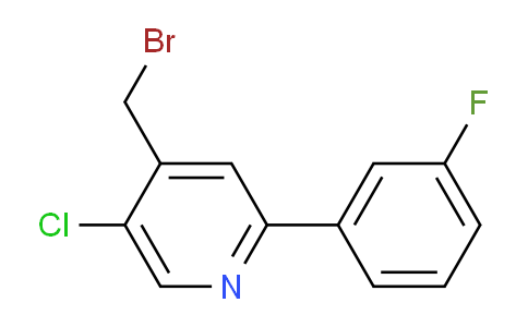4-Bromomethyl-5-chloro-2-(3-fluorophenyl)pyridine