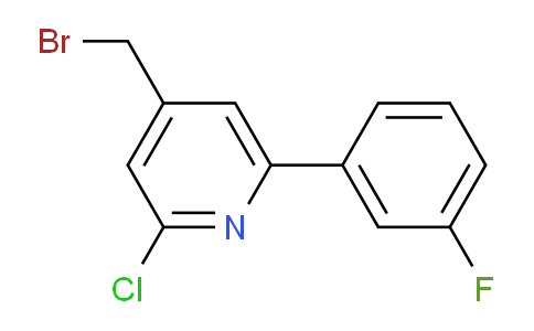 4-Bromomethyl-2-chloro-6-(3-fluorophenyl)pyridine