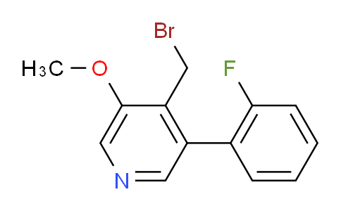 4-Bromomethyl-3-(2-fluorophenyl)-5-methoxypyridine