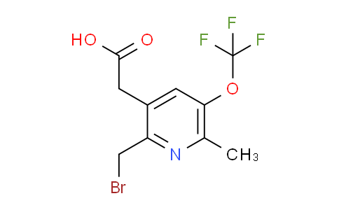 2-(Bromomethyl)-6-methyl-5-(trifluoromethoxy)pyridine-3-acetic acid