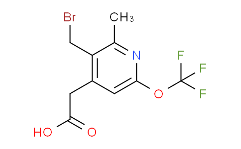 3-(Bromomethyl)-2-methyl-6-(trifluoromethoxy)pyridine-4-acetic acid