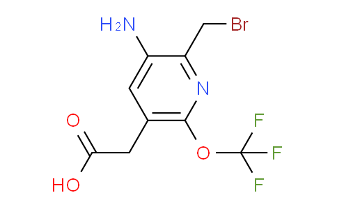 3-Amino-2-(bromomethyl)-6-(trifluoromethoxy)pyridine-5-acetic acid