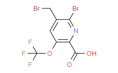 AM57473 | 1804574-88-6 | 2-Bromo-3-(bromomethyl)-5-(trifluoromethoxy)pyridine-6-carboxylic acid