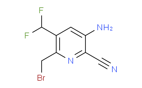 3-Amino-6-(bromomethyl)-2-cyano-5-(difluoromethyl)pyridine