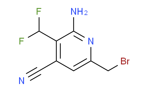 2-Amino-6-(bromomethyl)-4-cyano-3-(difluoromethyl)pyridine