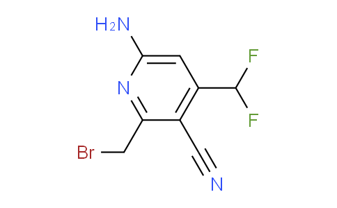 6-Amino-2-(bromomethyl)-3-cyano-4-(difluoromethyl)pyridine
