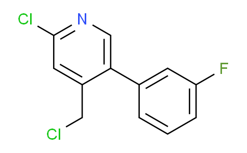 2-Chloro-4-chloromethyl-5-(3-fluorophenyl)pyridine