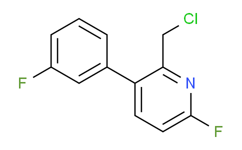 2-Chloromethyl-6-fluoro-3-(3-fluorophenyl)pyridine