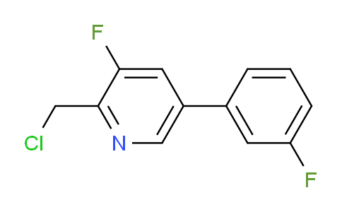 2-Chloromethyl-3-fluoro-5-(3-fluorophenyl)pyridine