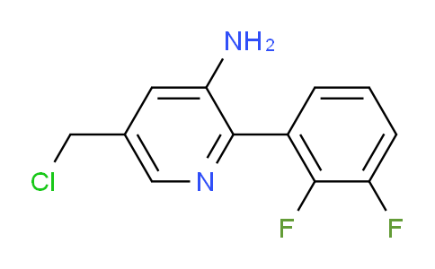 3-Amino-5-(chloromethyl)-2-(2,3-difluorophenyl)pyridine