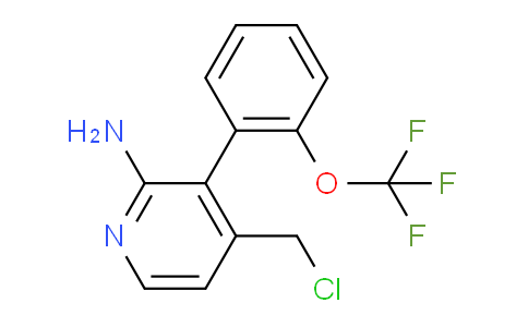 2-Amino-4-(chloromethyl)-3-(2-(trifluoromethoxy)phenyl)pyridine