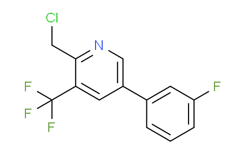 2-Chloromethyl-5-(3-fluorophenyl)-3-(trifluoromethyl)pyridine