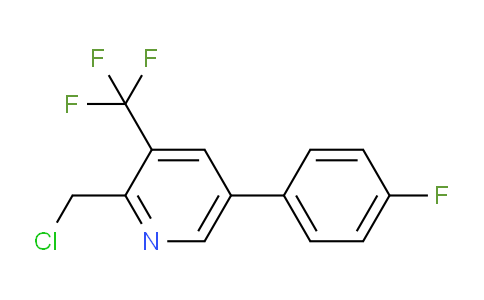 2-Chloromethyl-5-(4-fluorophenyl)-3-(trifluoromethyl)pyridine