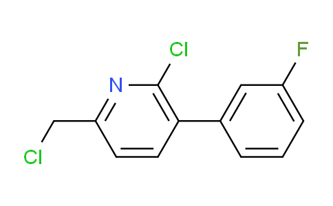 6-Chloro-2-chloromethyl-5-(3-fluorophenyl)pyridine