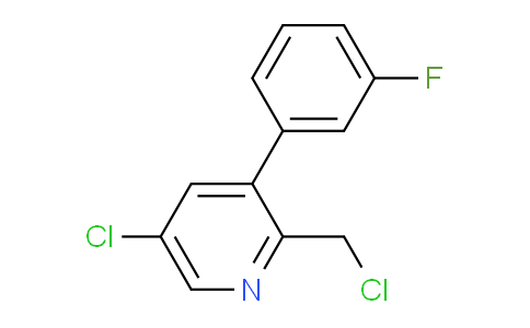 5-Chloro-2-chloromethyl-3-(3-fluorophenyl)pyridine
