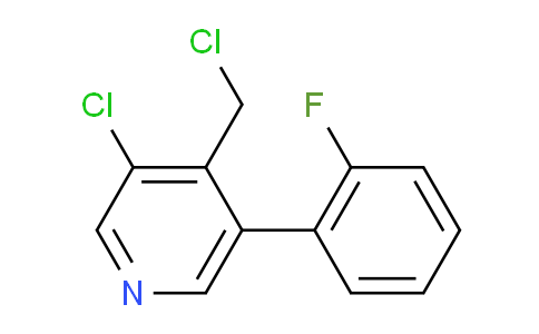 3-Chloro-4-chloromethyl-5-(2-fluorophenyl)pyridine