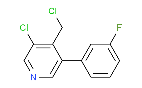 3-Chloro-4-chloromethyl-5-(3-fluorophenyl)pyridine