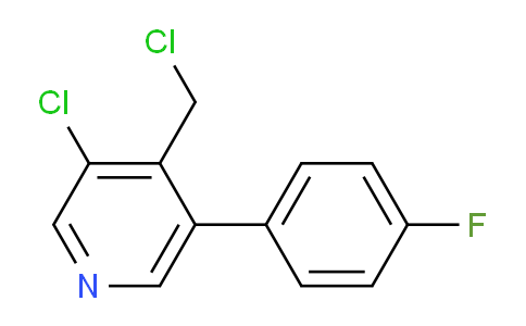 3-Chloro-4-chloromethyl-5-(4-fluorophenyl)pyridine