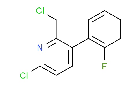 6-Chloro-2-chloromethyl-3-(2-fluorophenyl)pyridine