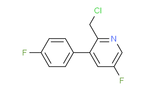 2-Chloromethyl-5-fluoro-3-(4-fluorophenyl)pyridine