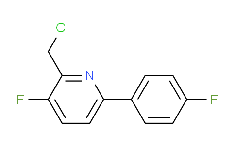 2-Chloromethyl-3-fluoro-6-(4-fluorophenyl)pyridine