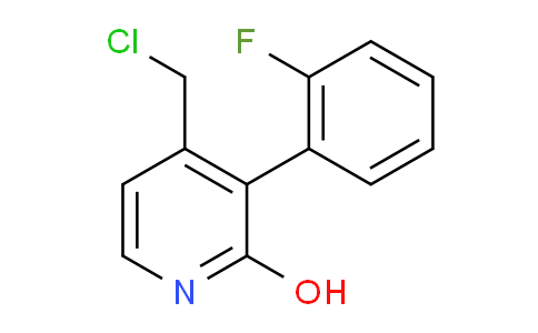 4-Chloromethyl-3-(2-fluorophenyl)-2-hydroxypyridine