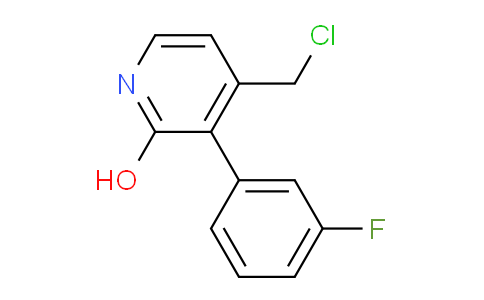 4-Chloromethyl-3-(3-fluorophenyl)-2-hydroxypyridine