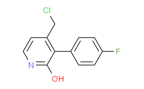 4-Chloromethyl-3-(4-fluorophenyl)-2-hydroxypyridine