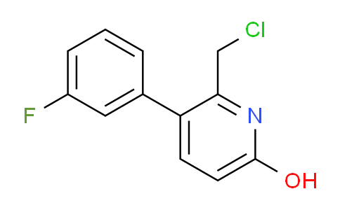 2-Chloromethyl-3-(3-fluorophenyl)-6-hydroxypyridine