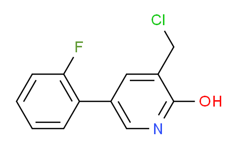 3-Chloromethyl-5-(2-fluorophenyl)-2-hydroxypyridine