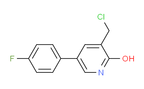 3-Chloromethyl-5-(4-fluorophenyl)-2-hydroxypyridine