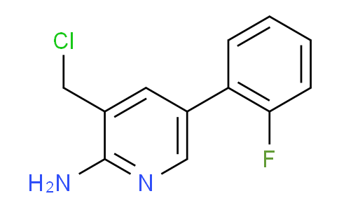 2-Amino-3-chloromethyl-5-(2-fluorophenyl)pyridine