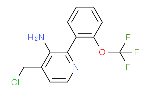 AM58400 | 1261586-08-6 | 3-Amino-4-(chloromethyl)-2-(2-(trifluoromethoxy)phenyl)pyridine
