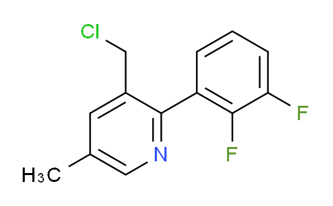 3-(Chloromethyl)-2-(2,3-difluorophenyl)-5-methylpyridine