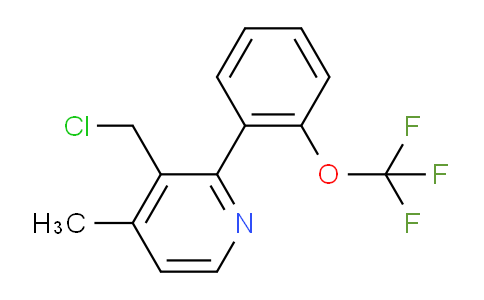AM58433 | 1261614-89-4 | 3-(Chloromethyl)-4-methyl-2-(2-(trifluoromethoxy)phenyl)pyridine