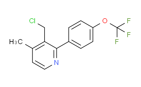 AM58435 | 1261461-37-3 | 3-(Chloromethyl)-4-methyl-2-(4-(trifluoromethoxy)phenyl)pyridine